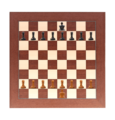 • Now place your King on the last square left. King side of the board’ is the right side of the board, where both kings are placed