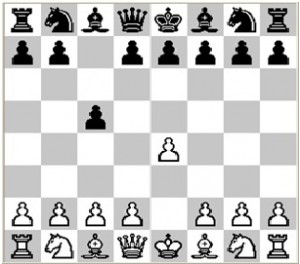 Opening in a chess game