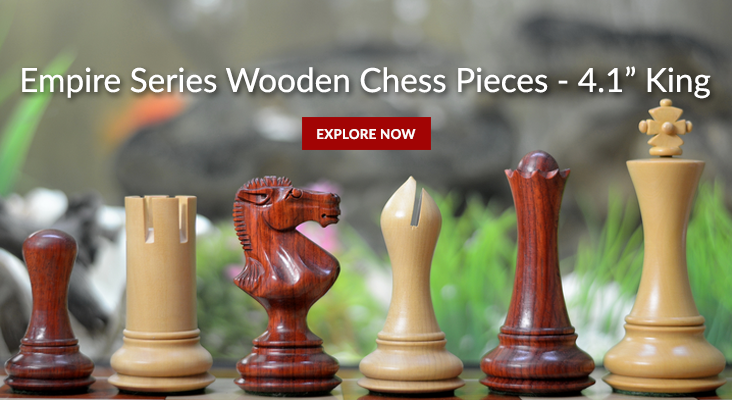 Handmade Wooden Chess Pieces from the Royal Empire Series