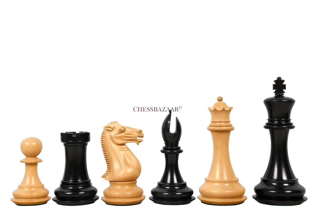 The Old Collector's Club Staunton Series Chess Pieces in Ebony and Boxwood