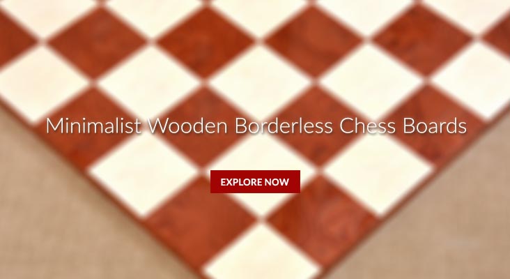 Minimalist Wooden Borderless Chess Board
