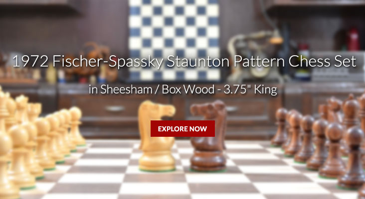 1972 Reproduced Fischer-Spassky Staunton Pattern Chess Set
