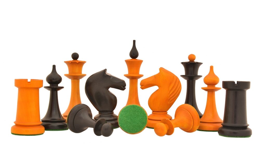 The 1950s Soviet (Russian) Latvian Reproduced Chess Set 