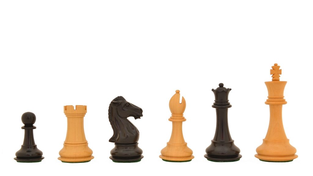 The Ace Series Staunton Chess Set in Ebony & Box Wood