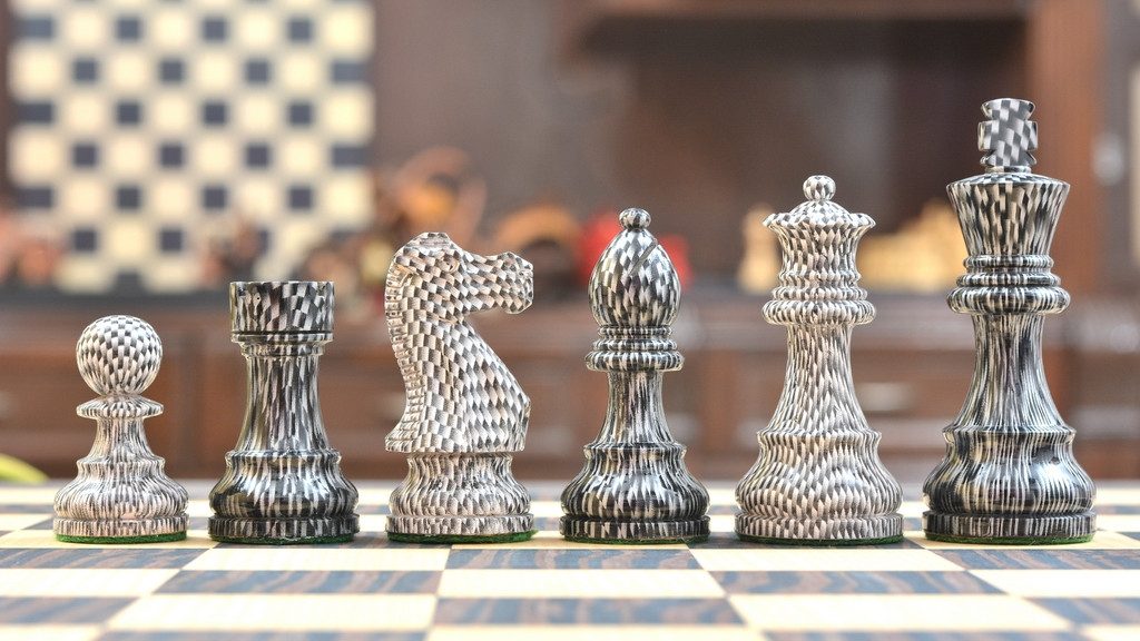 The Single Staunton Carbon Fiber Series Chess Pieces