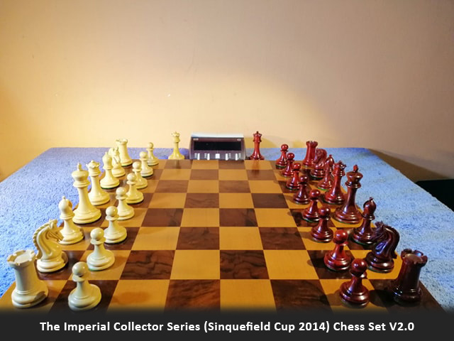 The Imperial Collector Series (Sinquefield Cup 2014) Chess Set V2.0 in Bud Rose Wood & Box Wood - 3.75" King