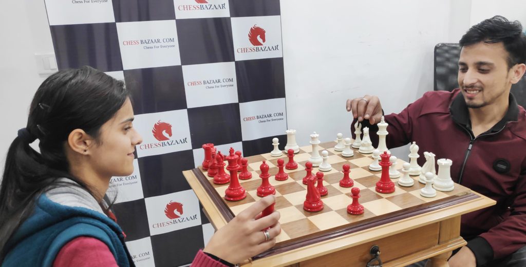 Chess player participating in Chessbazaar Chess Challenge