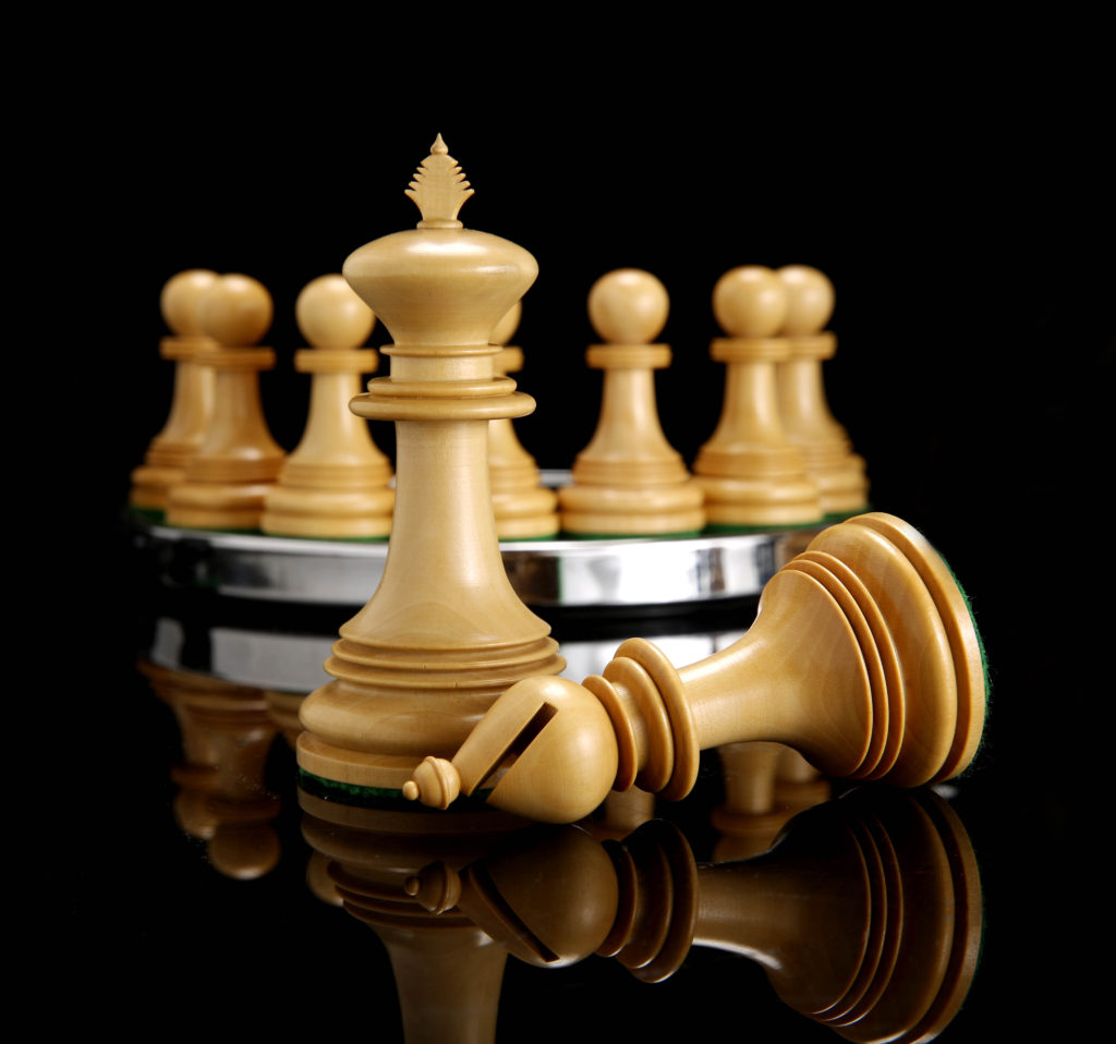 Weighted chess set