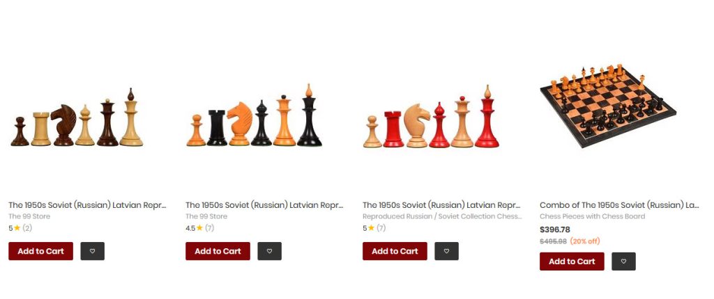 Collection of Chess Pieces and Chess Boards