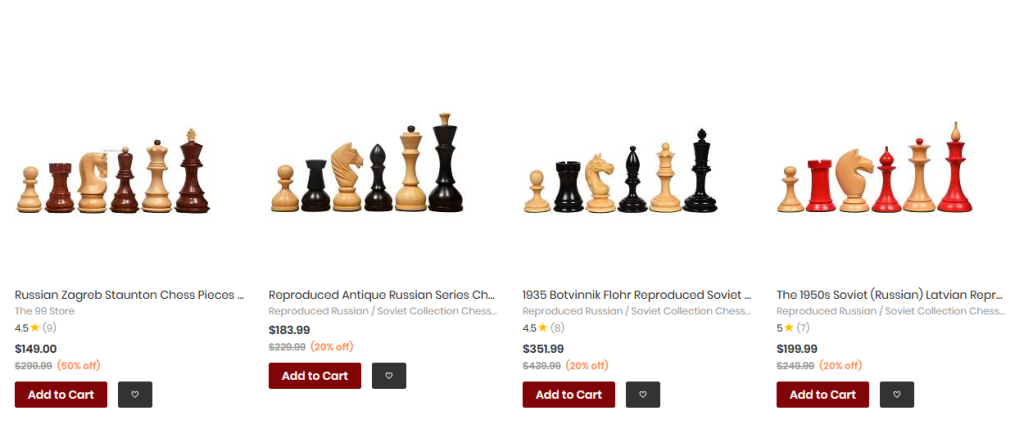 Various Chess Pieces