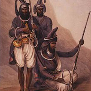 Nihang Sikhs wearing chakrams