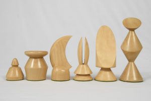 Max Ernst Chess in boxwood material