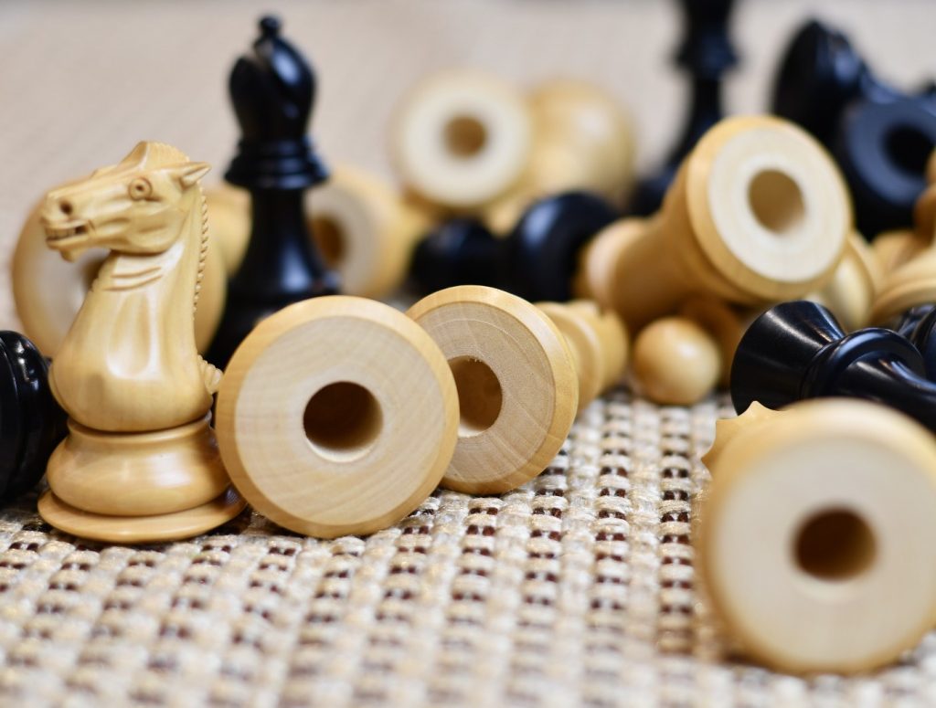 Chess Pieces with holes into it