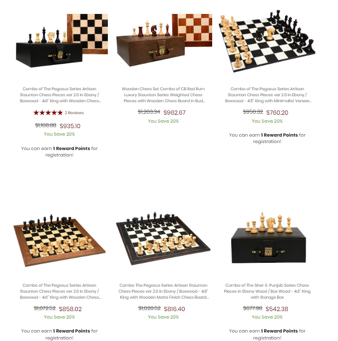 Collection of Our Luxury Chess Set Combos
