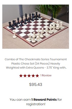 Tournament Plastic Chess Set Under 100 Dollar
