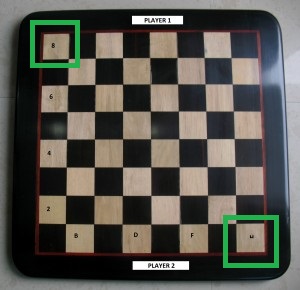 Placement of a Chess Board