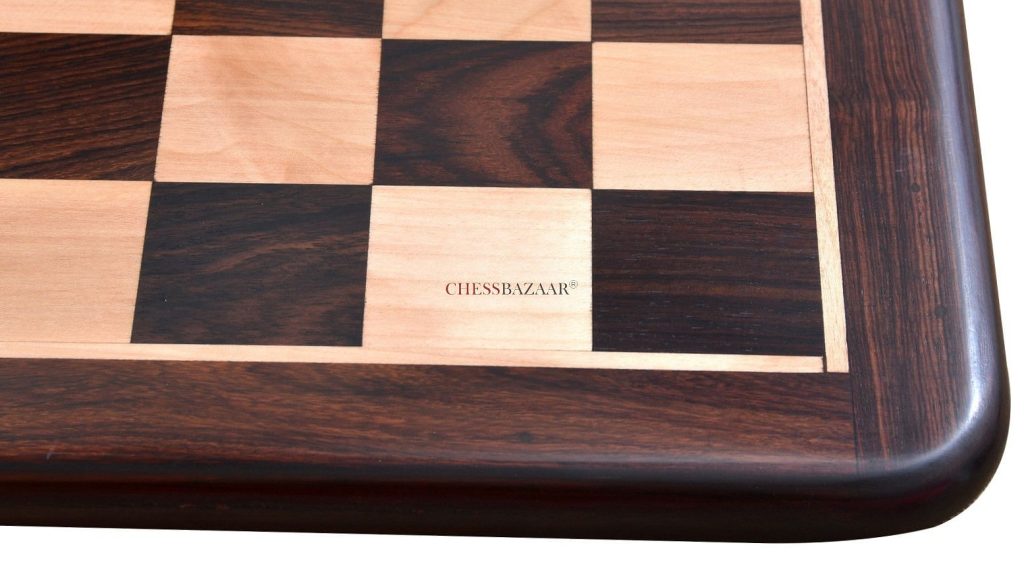 Wooden Chess Board Dark Brown Indian Rosewood 21 Inches