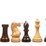 The Honour of Staunton (HOS) Series Weighted Chess Pieces in Rose wood & Box Wood - 4.0" King