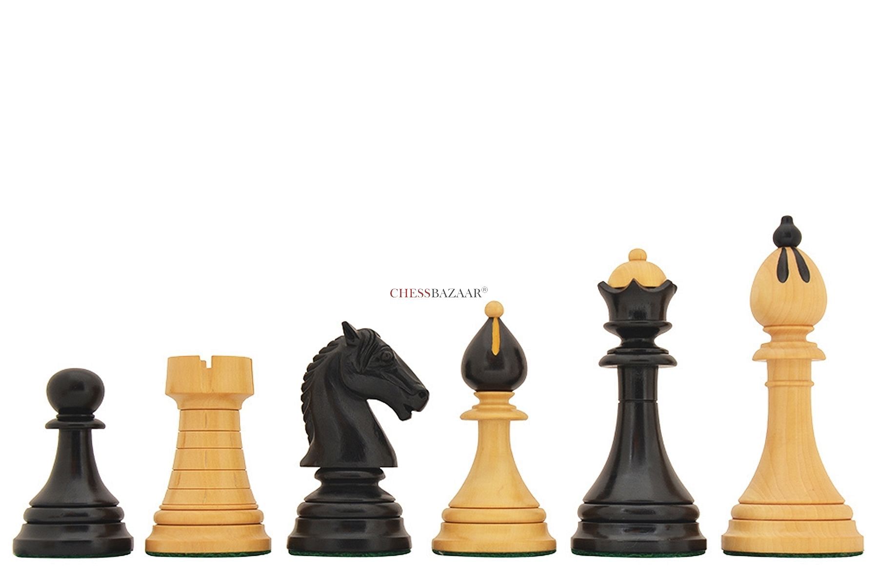 The 1951-1954 Česká klubovka FIDE Tournament Czech Reproduction Chessmen in Ebony wood & Boxwood