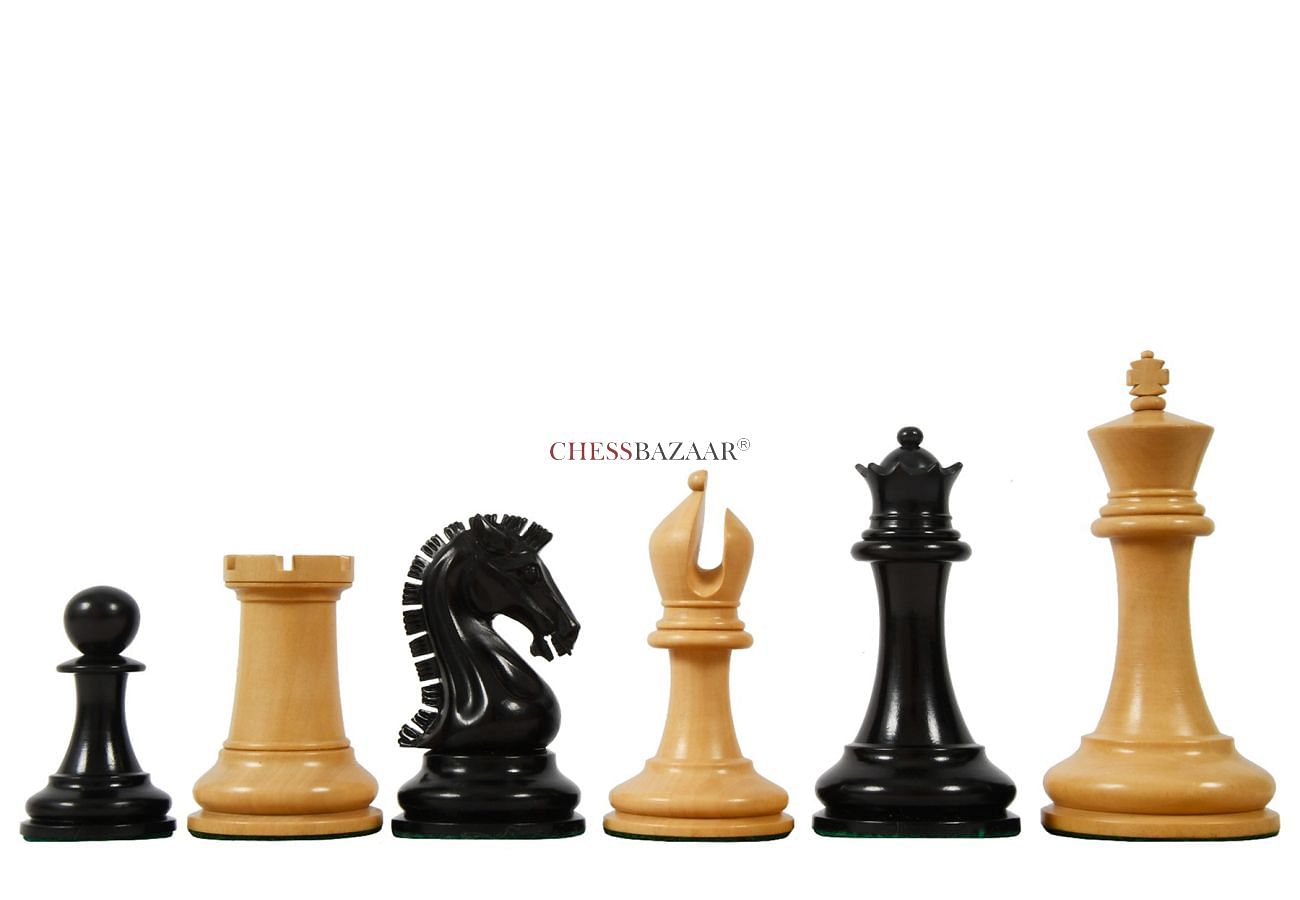 The Sinquefield Cup 2017 Reproduced Original Chess Pieces in Genuine Ebony Wood & Boxwood