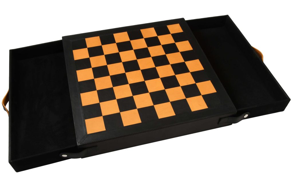 Genuine Leather Chess Board