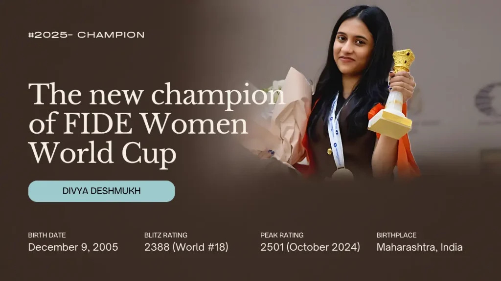 Divya Deshmukh 2025 FIDE Women Championship