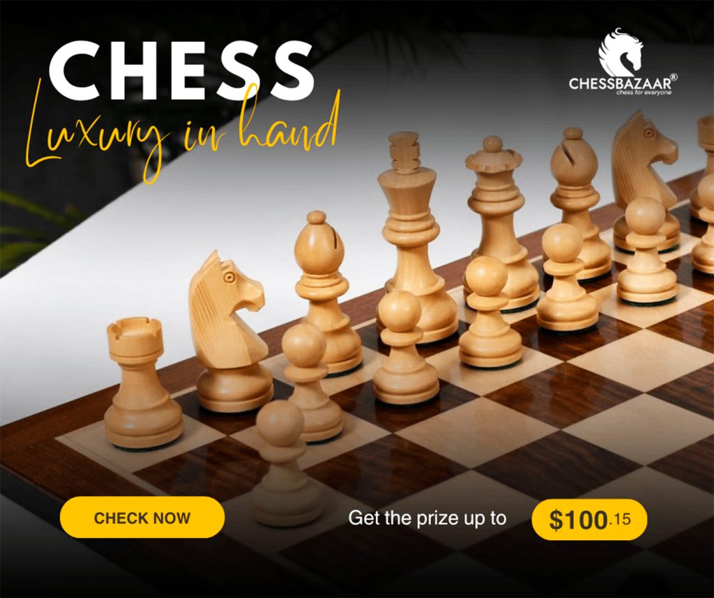 Vintage wooden chess sets in play at a historic tournament