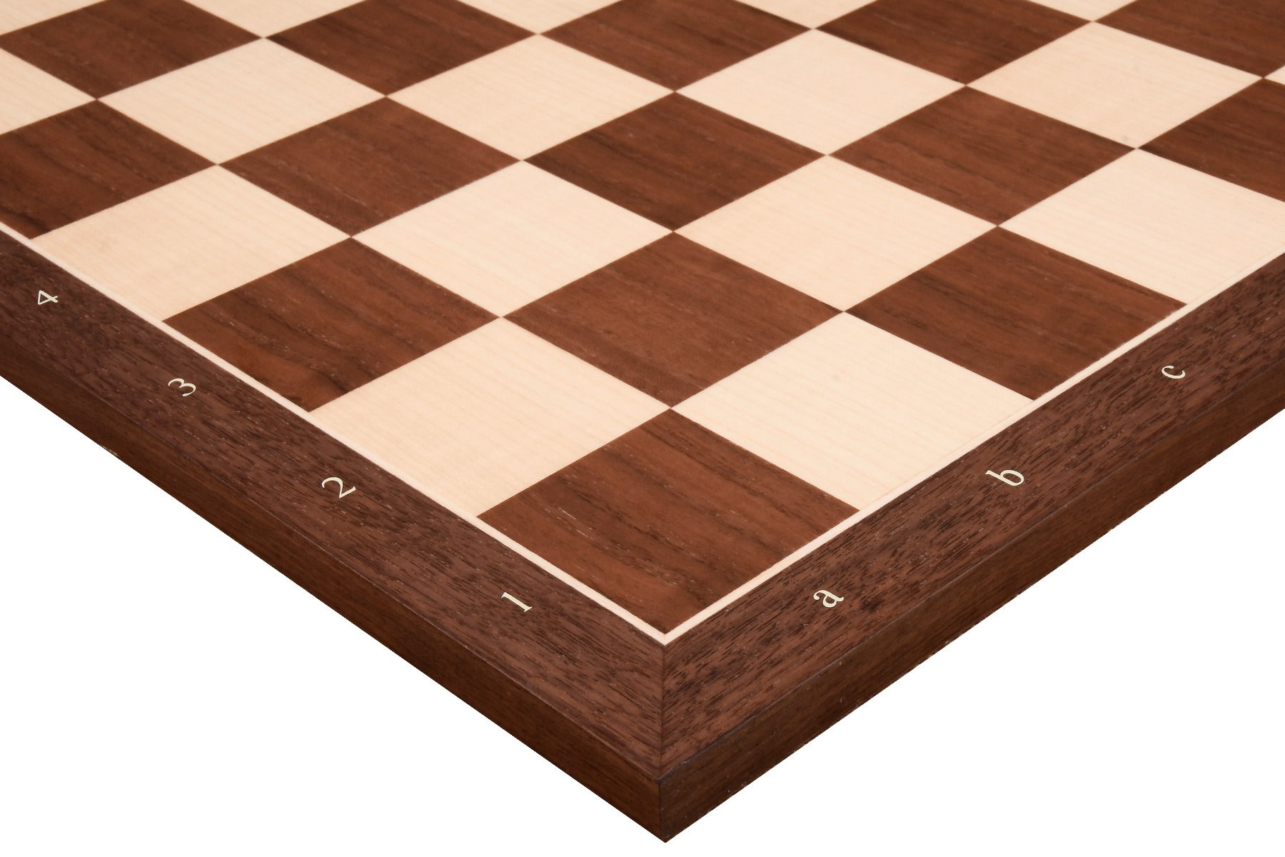 Maple & Mahogany Wooden Chess Board 2.0" With Notation 