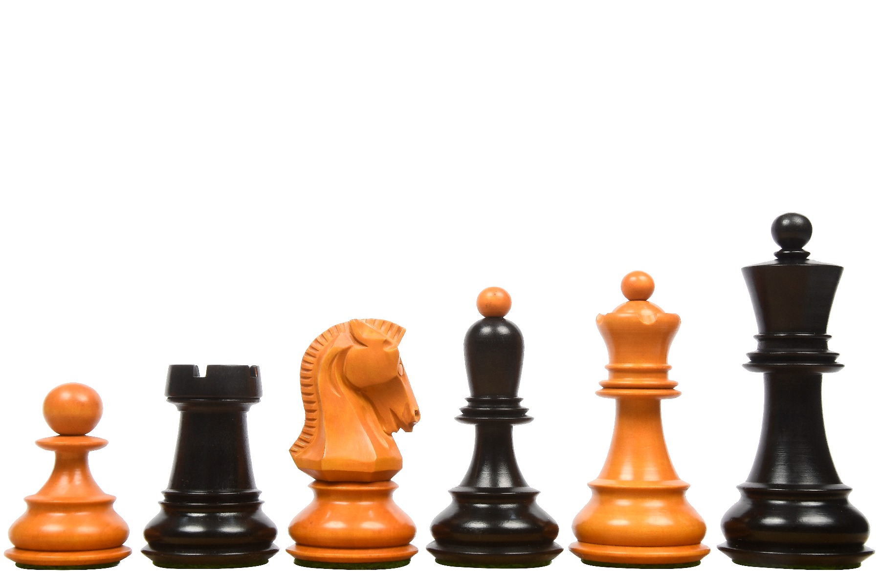 34 Black and White Chessmen New Staunton Single Weight Chess Pieces 