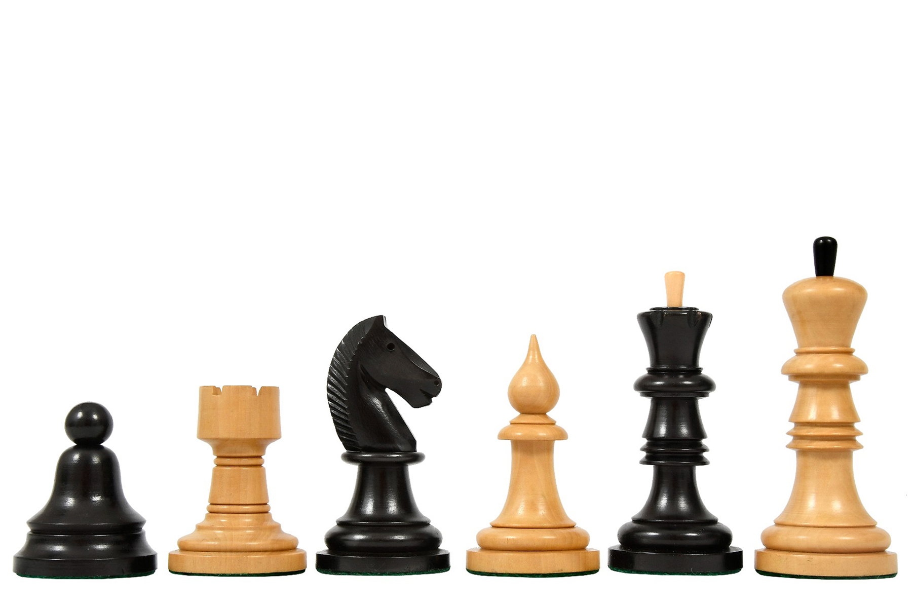 Luxury English Chess Pieces Hand Carved Pre Staunton Vintage SeriesEbony Wood