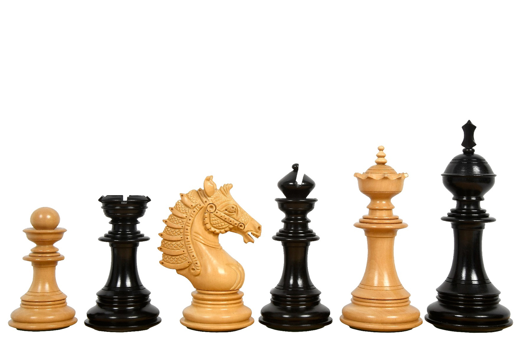Ebony Wood Galaxy Staunton Wooden Chess Set Pieces King size 3" House of Chess 