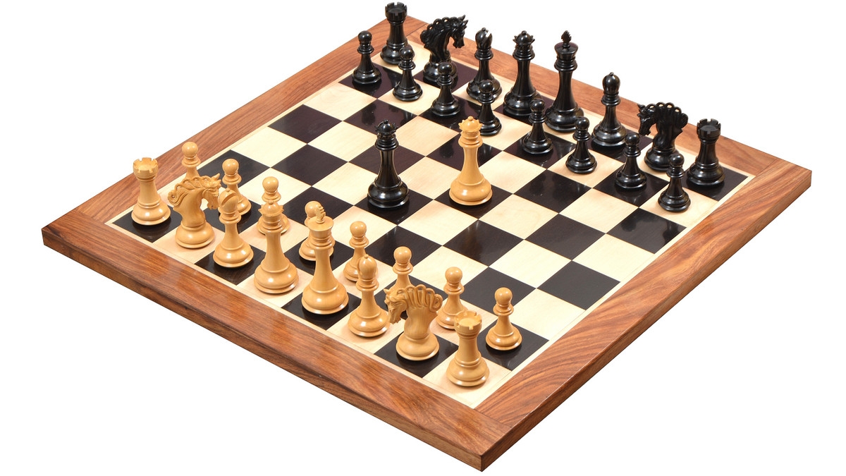D0141 Free P&P. Wooden Chess Board Ebony Sheesham Wood 23" 60 mm SKU 