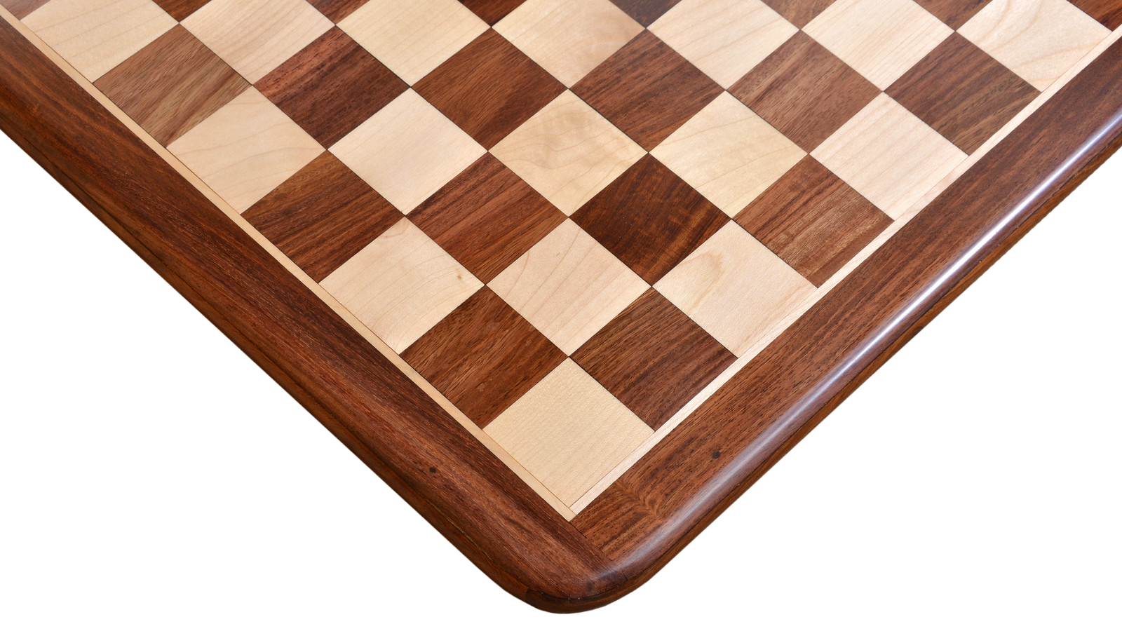50 mm CHESSBAZAAR Wooden Chess Board Sheesham Wood 19" 
