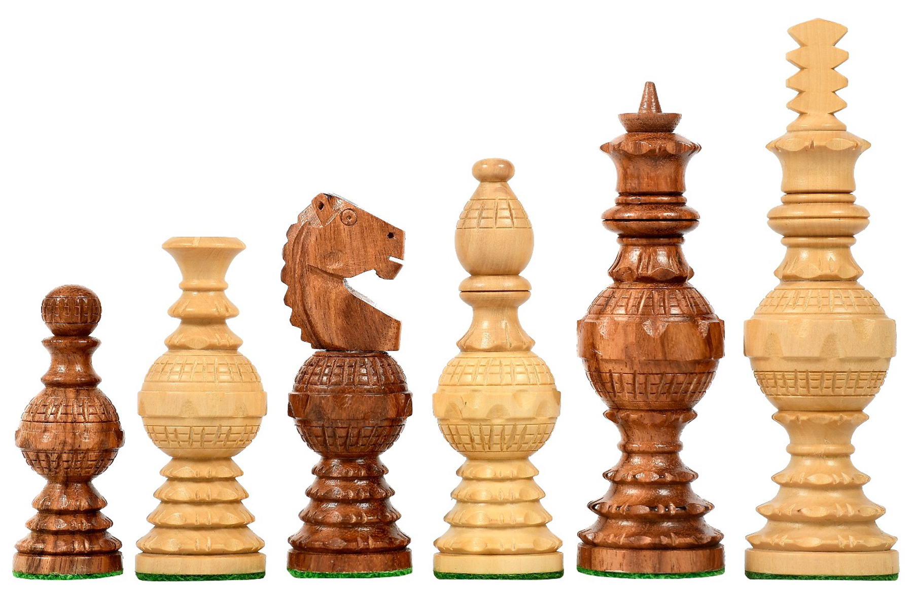 21*21 Inches Indian Handmade Wooden Unique End Grain Border Elevated Super Fine Smooth Polish.Ebony Wood Lacquered Christmas Chess Set.
