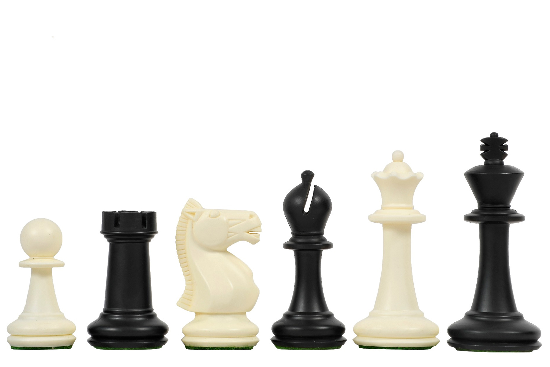 63mm King Beige No Board 16pcs Plastic Chess Pieces Pieces Only 