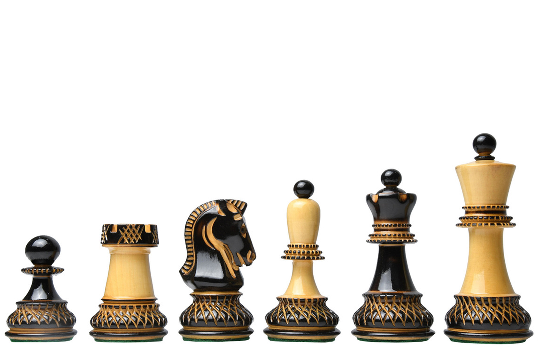 Triple Weighted Ebony Wood 3.8" King Details about   1970s' Dubrovnik Chess Pieces Only Set 